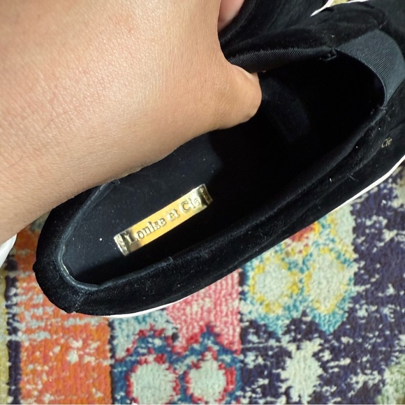 Louise Et Cie Womens Bette Slip-On Sneaker 6.5 M Black Velvet Silky - Picture 5 of 7